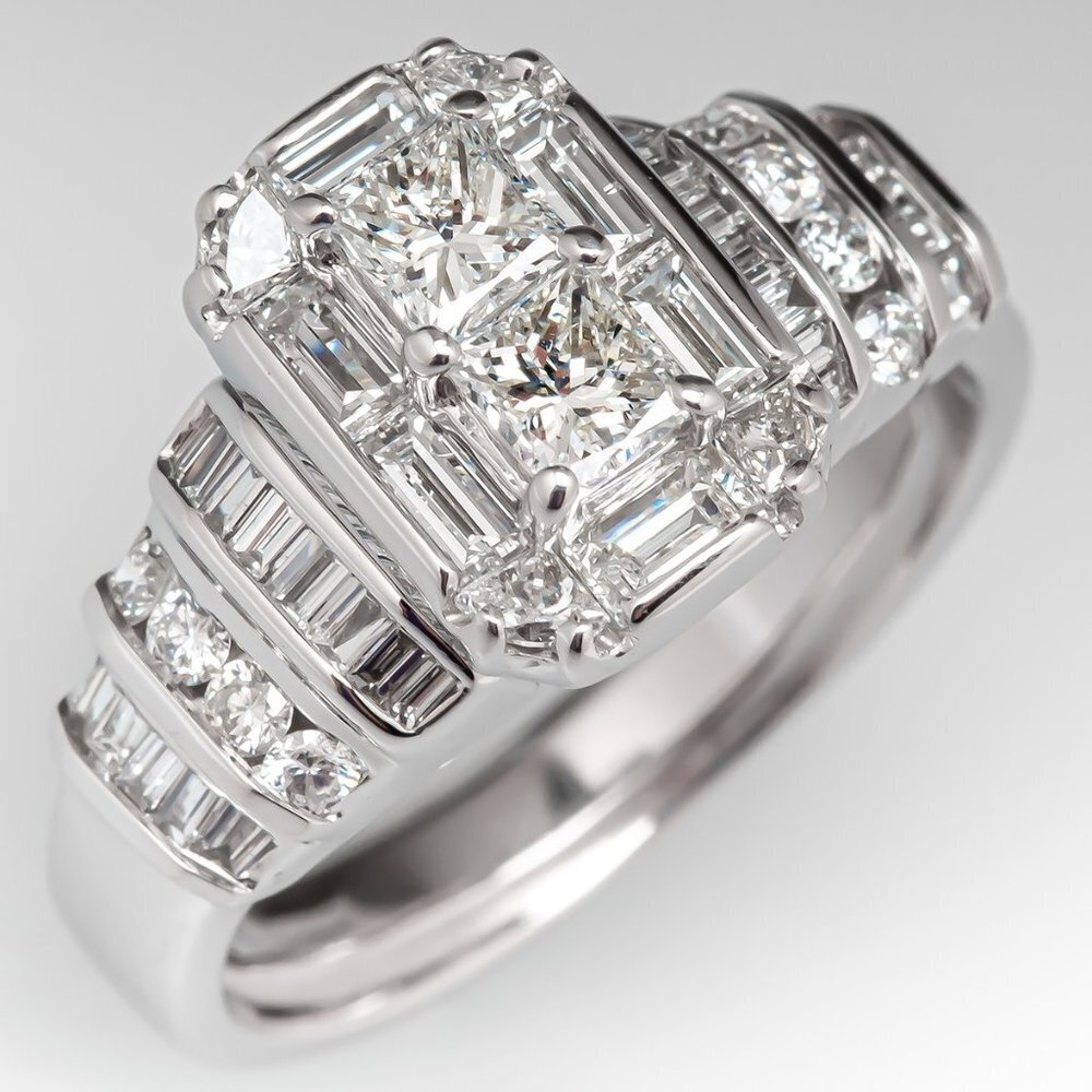 😍Beautiful CZ 925 Sterling Silver Wedding/Engagement Ring for Women, K977